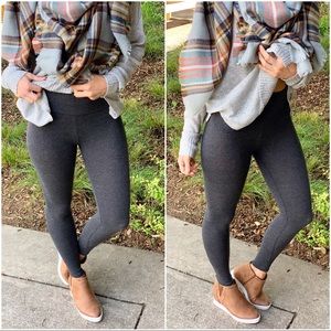 ✨Peppered  fleece lined hi waist legging